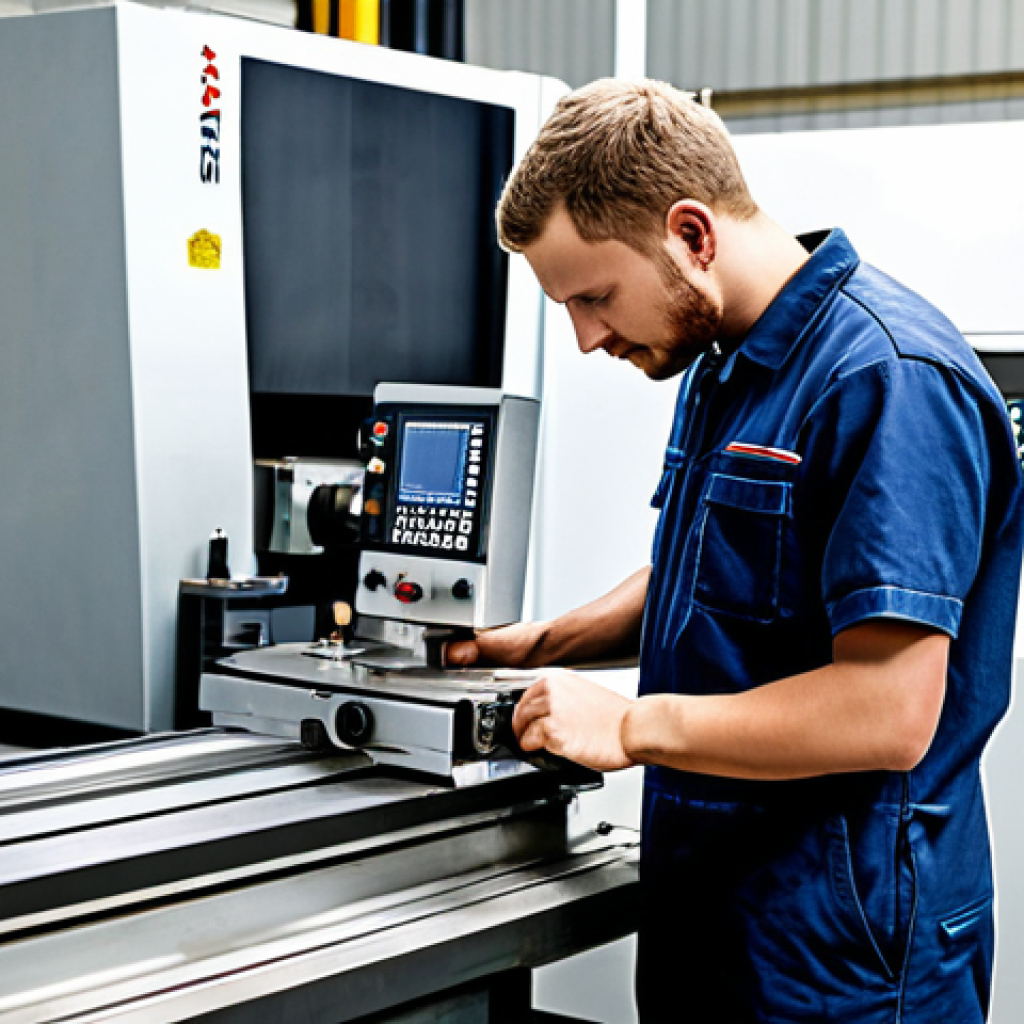 기계가공 자격증 연봉 상승 효과 - Skilled Machinist at Work**
"A skilled machinist in a modern workshop, fully clothed in appropriate...