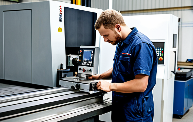 기계가공 자격증 연봉 상승 효과 - Skilled Machinist at Work**

"A skilled machinist in a modern workshop, fully clothed in appropriate...