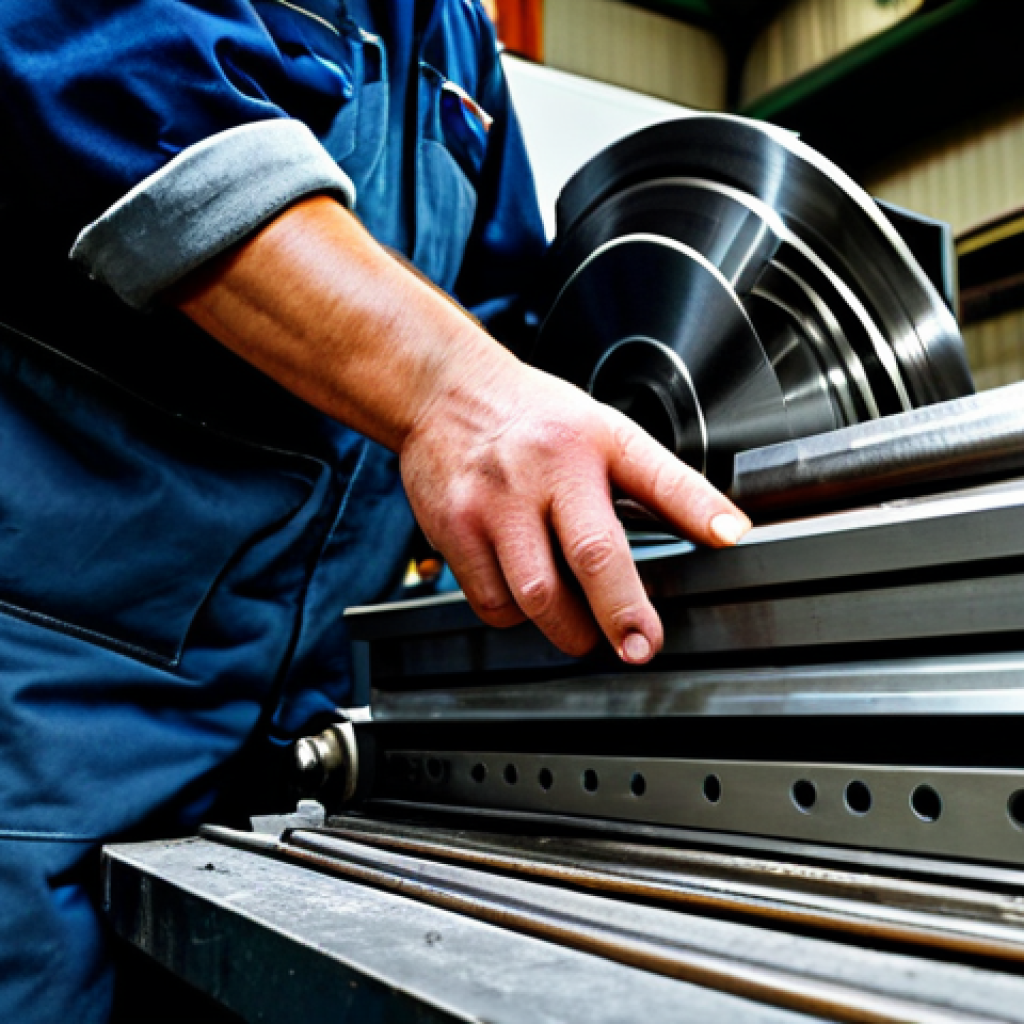 기계가공 기사 실기 작업 공정 - Lathe Operation**
"A skilled metalworker, fully clothed in appropriate workshop attire, carefully o...