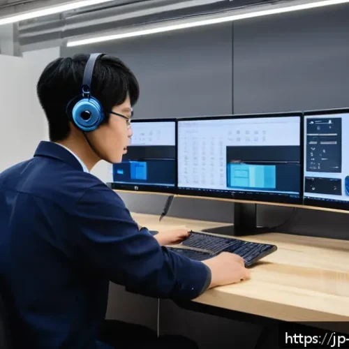 기계가공 자격증 학습 커뮤니티 소개 - A modern online learning community scene focused on mechanical machining, showing diverse Japanese a...